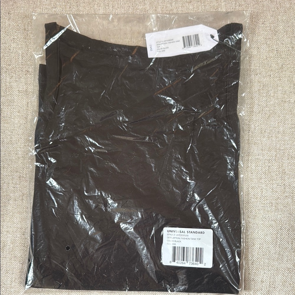 Universal Standard Black “fashion tank top” 2xs
